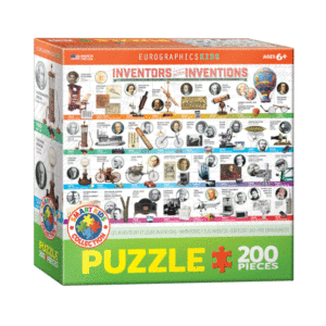 puzzle rompecabezas eurographics 200 piezas inventores y sus inventos ciencia rompecabeza xl piezas grandes adulto mayor niño infantil