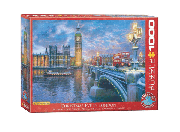 puzzle rompecabezas eurographics 1000 piezas navidad en londres invierno nieve inglaterra