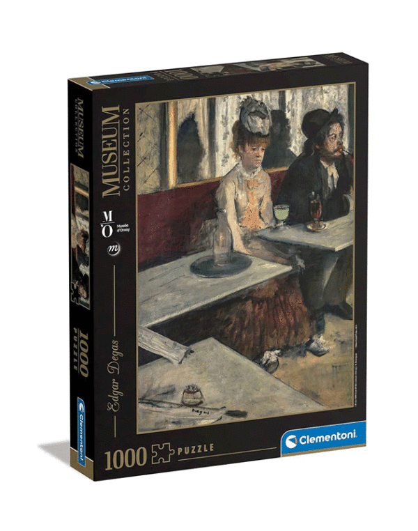 puzzle rompecabezas 1000 piezas cafe ajenjo edgard degas obra de arte pintura museo