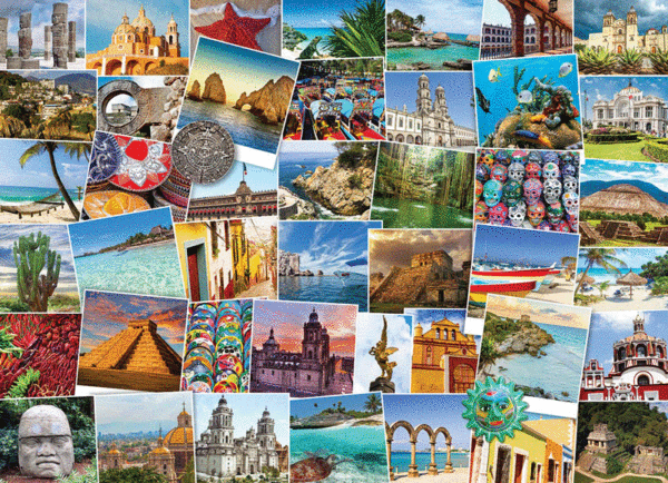 puzzle rompecabezas 1000 piezas eurographics trotamundos mexico globetrotter paisaje