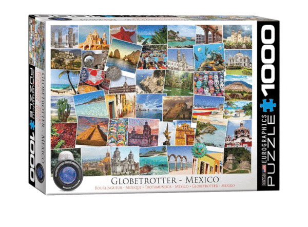 puzzle rompecabezas 1000 piezas eurographics trotamundos mexico globetrotter paisaje