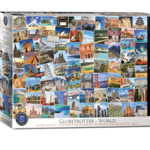 puzzle rompecabezas 2000 piezas eurographics mundo trotamundos estampillas foto paisaje