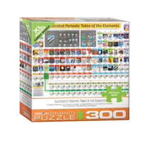 puzzle rompecabezas eurographics 300 piezas xl piezas grandes adulto mayor tabla periodica de los elementos ciencia