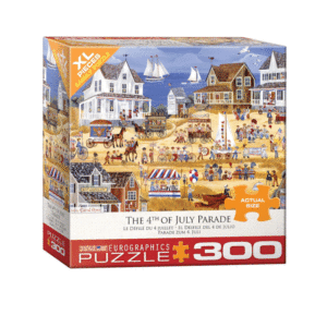 puzzle rompecabezas eurographics 300 piezas xl piezas grandes adulto mayor desfilde del 4 de julio paisaje