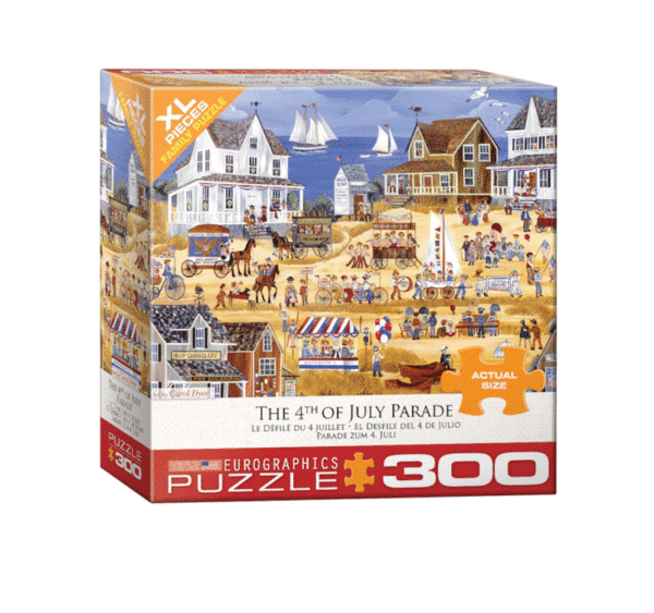 puzzle rompecabezas eurographics 300 piezas xl piezas grandes adulto mayor desfilde del 4 de julio paisaje