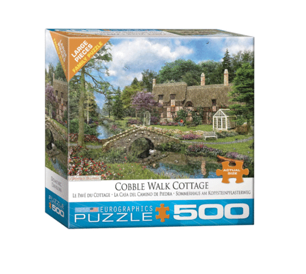 puzzle rompecabezas 500 piezas eurographics piezas xl grandes adulto mayor la casadel camino de piedra paisaje campo