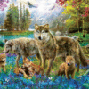 puzzle rompecabezas 500 piezas eurographics piezas xl grandes adulto mayor lobos y lago de fantasia