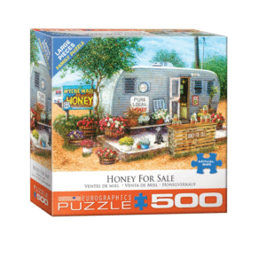 puzzle rompecabezas eurographics 300 piezas xl piezas viejo almacen de campo paisaje venta de miel