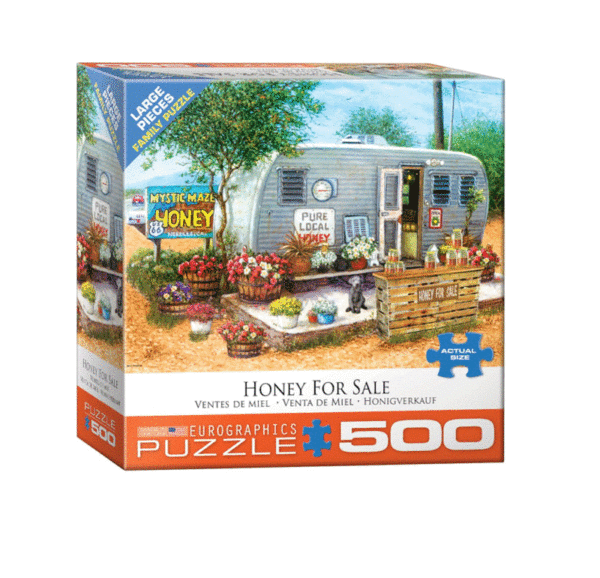 puzzle rompecabezas eurographics 300 piezas xl piezas viejo almacen de campo paisaje venta de miel