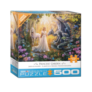 puzzle rompecabezas eurographics 300 piezas xl piezas el jardin de la princesa paisaje dragon unicornio