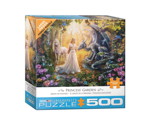 puzzle rompecabezas eurographics 300 piezas xl piezas el jardin de la princesa paisaje dragon unicornio