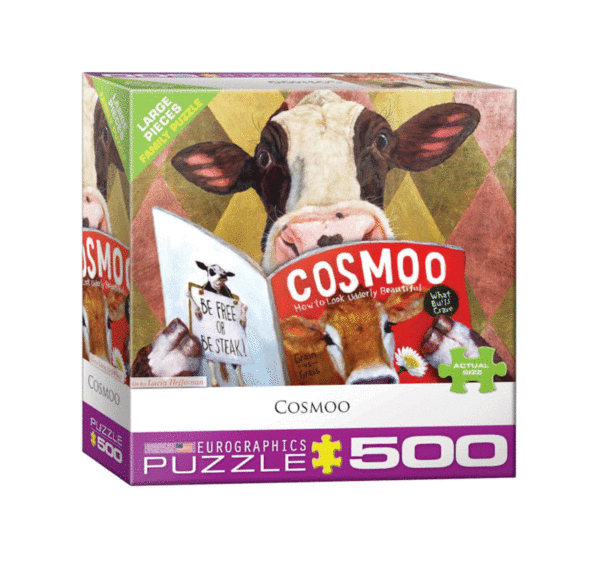 puzzle rompecabezas eurographics 300 piezas xl piezas el vaca cosmoo