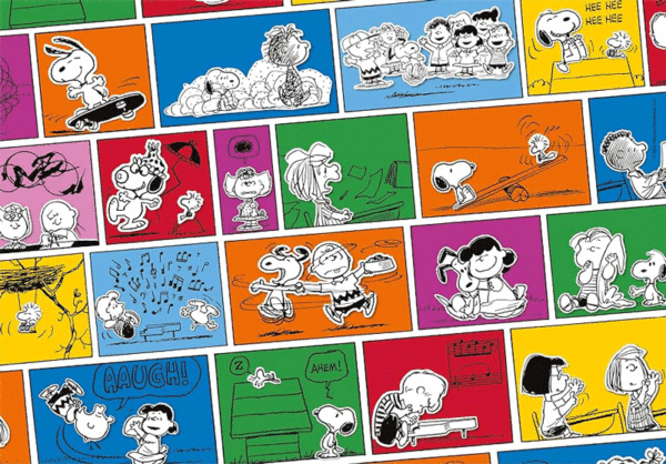 puzzle rompecabezas 1000 piezas clementoni charlie brown snoopy caricaturas monitos animados