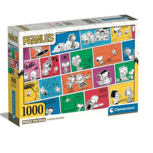 puzzle rompecabezas 1000 piezas clementoni charlie brown snoopy caricaturas monitos animados