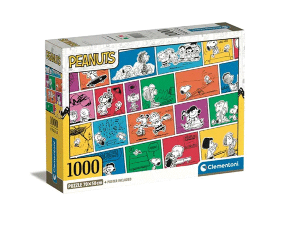 puzzle rompecabezas 1000 piezas clementoni charlie brown snoopy caricaturas monitos animados