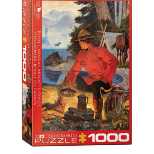 puzzle rompecabezas eurographics 1000 piezas fogata matutina policia canada