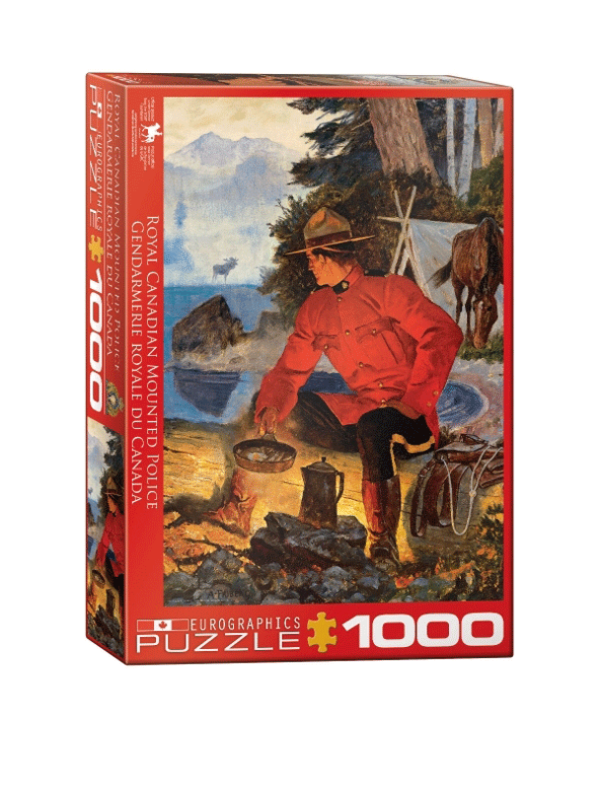 puzzle rompecabezas eurographics 1000 piezas fogata matutina policia canada