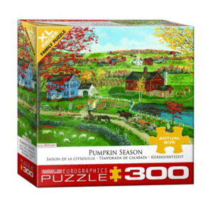 puzzle rompecabezas eurographics 300 piezas xl piezas grandes adulto mayor temporada de calabazas