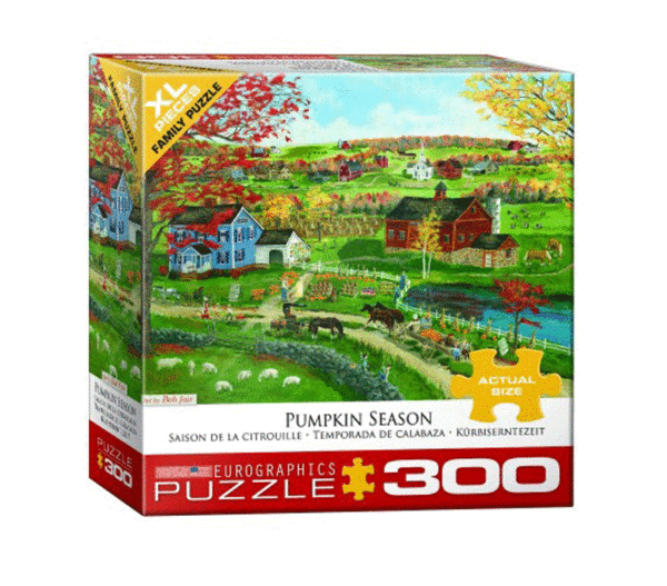 puzzle rompecabezas eurographics 300 piezas xl piezas grandes adulto mayor temporada de calabazas