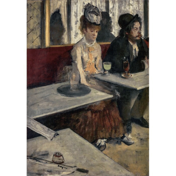 puzzle rompecabezas 1000 piezas cafe ajenjo edgard degas obra de arte pintura museo