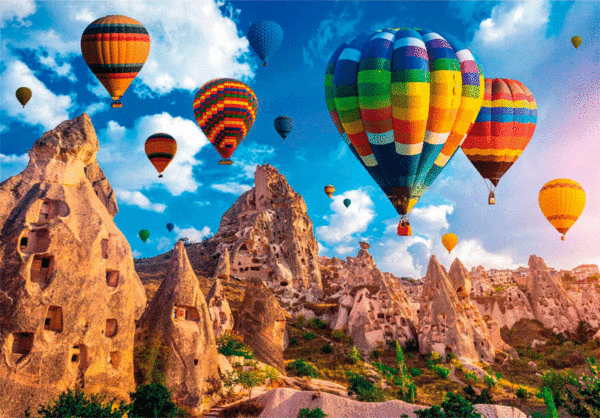 puzzle rompecabezas 1000 piezas globos aerostaticos capadoccia turkia paisaje