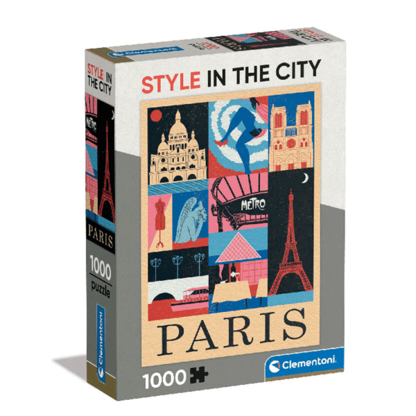 puzzle rompecabezas 1000 piezas postal estampilla paisaje paris francia