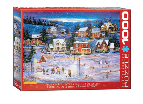 puzzle rompecabezas eurographics 1000 estrellas en el cielo navidad nieve paisaje