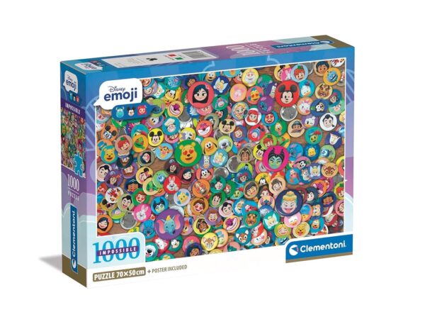 puzzle rompecabezas 1000 piezas clementoni disney imposible tazos chapas tapas