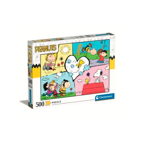 puzzle rompecabezas 500 piezas clementoni peanuts snoopy charlie brown