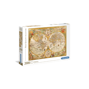 puzzle rompecabezas 2000 piezas clementoni mapa antiguo mundo