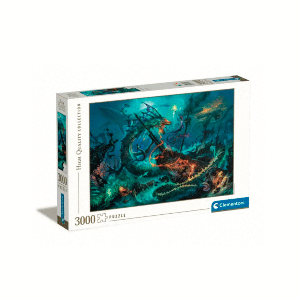 puzzle rompecabezas 3000 piezas clementoni batalla submarina sirena mar