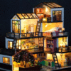 mini casita japonesa 4 pisos bricollage diy muñecas