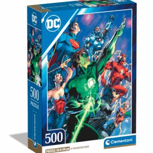 puzzle rompecabezas 500 piezas clementoni super heroes dc comics