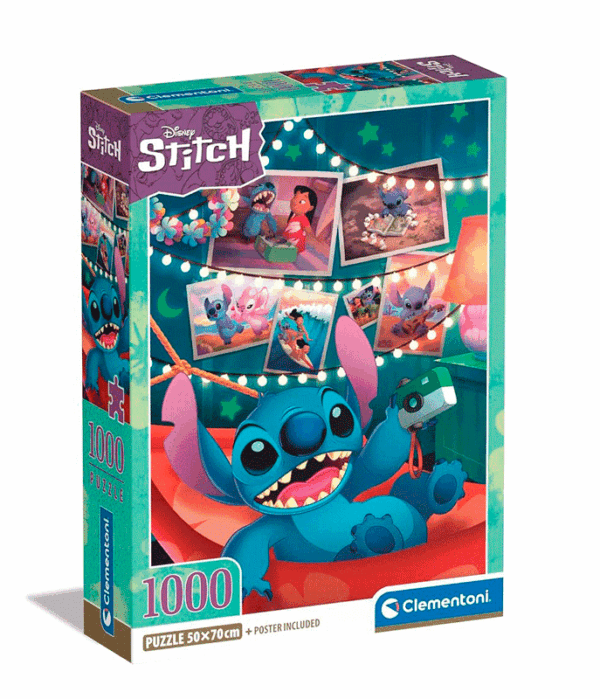 puzzlew rompecabezas 1000 piezas clementoni stitch lilo disney