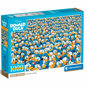 rompecabezas 1000 piezas clementoni impossible pato donals disney