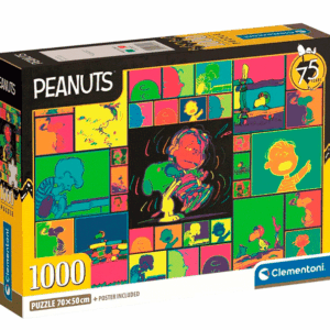 rompecabezas 1000 piezas clementoni peanuts lines charlie brown snoopy