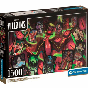 puzzle rompecabes 1500 piezas clementonivillanos de disney