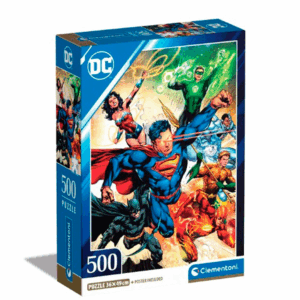 puzzle rompecabezas 500 piezas clementoni super heroes dc comics