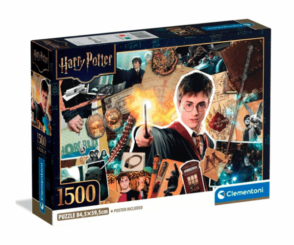 puzzle rompecabes 1500 piezas clementoni ron hermione harry potter hogwarts wizarding