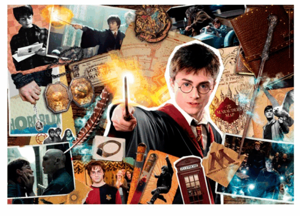 puzzle rompecabes 1500 piezas clementoni ron hermione harry potter hogwarts wizarding