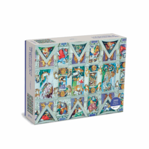 puzzle rompecabezas 2000 piezas cielo capilla sixtina obra de arte gato