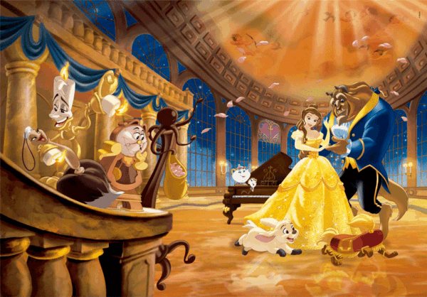 rompecabezas 1000 piezas clementoni bella y bestia princesas disney