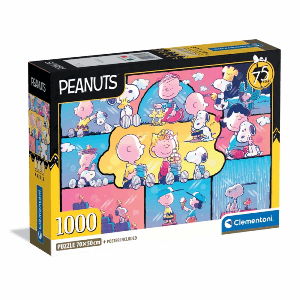 rompecabezas 1000 piezas clementoni snoopy peanuts charlie brown