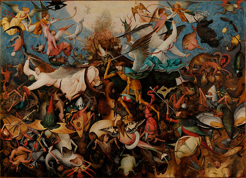 puzzle rompecabezas 1000 piezas clementoni pieter bruegel the fall of the rebel angels la caida de los angekes rebeldes pieter brueguel