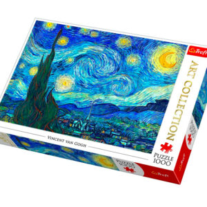 puzzle rompecabezas trefl 1000 pieza noche estrellada van gogh cielo starry night