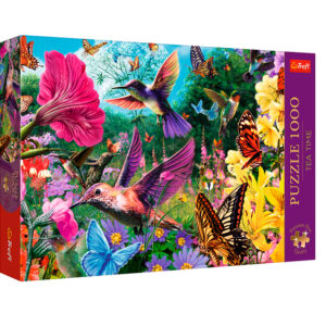 puzzle rompecabezas 1000 piezas trefl tea time colibri picaflor flores mariposas