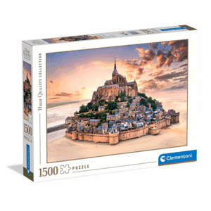 puzzle rompecabezas 1500 piezas clementoni paisaje The Mont Saint-Michel Rising