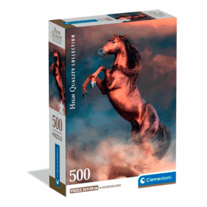 puzzle rompecabezas 500 piezas clementoni wild red stallion caballo rojo