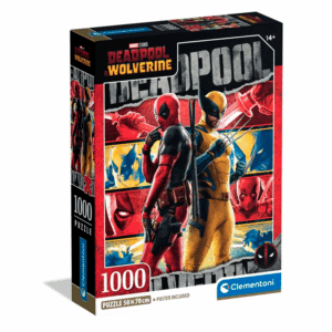 puzzle rompecabezas 1000 piezas clementoni deadpool super heroes wolverine