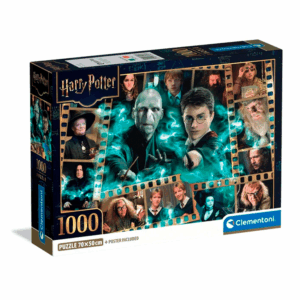 puzzle rompecabezas 1000 piezas clementoni harry potter hogwarts ron hermione voldemort